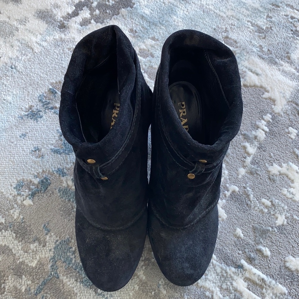 Prada Suede Booties